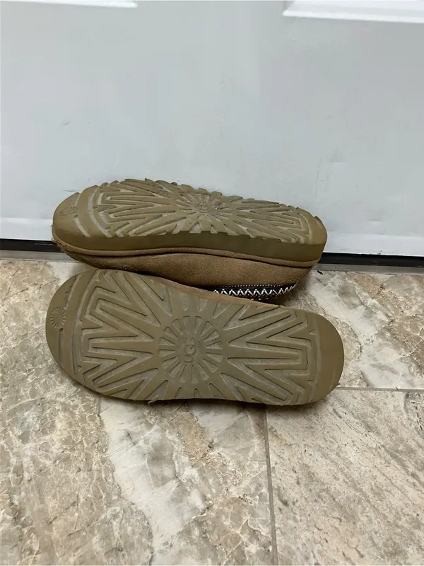 UGG Tasman Chestnut Suede Sheepskin Lined Slip On Slippers Size 6 - Image 6