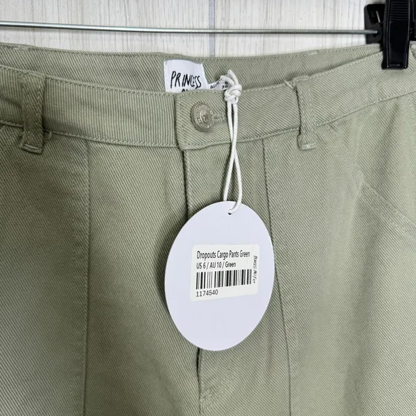 NWT Princess Polly Dropouts Cargo Pants Loose Fit Utility Carpenter size 6 NEW - Image 7
