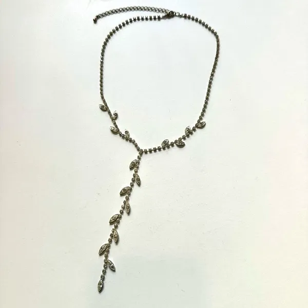 Rhinestone lariat vintage necklace - Image 6