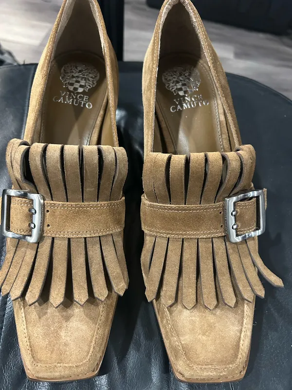 Vince Camuto Suede Fringe Tassle Shoes - Image 3