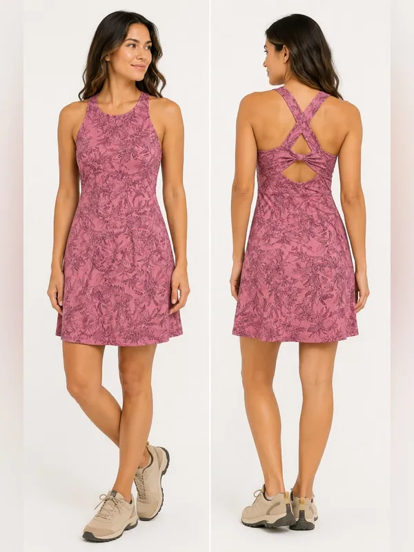 Patagonia Magnolia Spring Pink Floral Dress - Image 2
