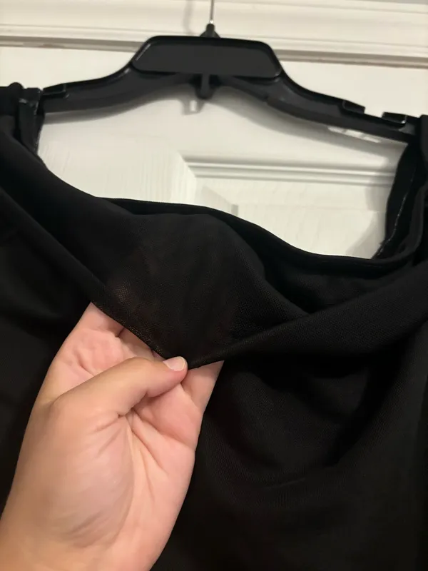 See You Monday Black Long sleeve crop top - Image 2