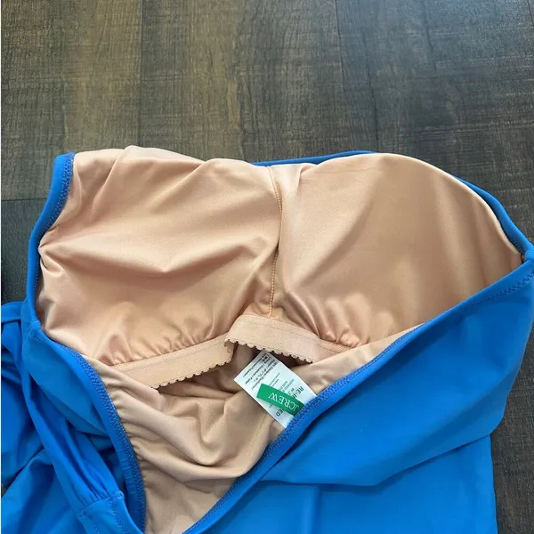 J. Crew Blue Bow One-Shoulder One Piece Swimsuit Size 12 - Image 7