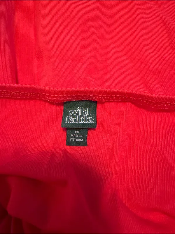 wild fable Strapless Tube Top - Bright Red - Image 3