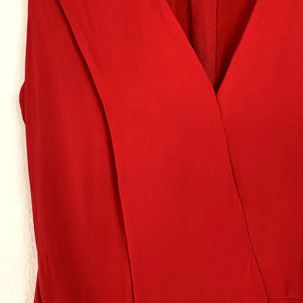 Jason Wu Sleeveless Knee Length Wrap‎ Dress in Red MRSP $495 - Image 5