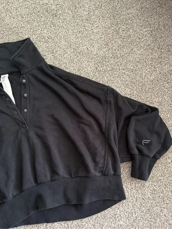 Fabletics Year Round Terry Snap Front Sweatshirt XXL/1X Athleisure - Image 5