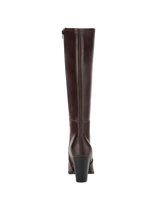 NWT Style & Co. Tall Knee-High Heeled Boots 10011011000 Chocolate Brown 9.5M - Image 3