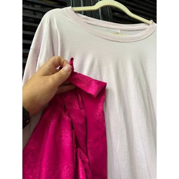 Lululemon Back in Action Long-Sleeve Shirt in strawberry milkshake Womens 16 - Image 2
