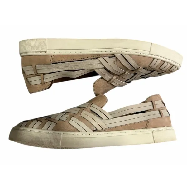 Frye Ivy Huarache Shoes Leather Slip On Sneaker Woven‎ Flats Women's Size 9M - Image 6
