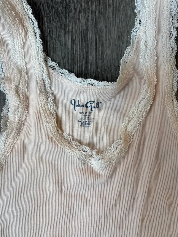 John Galt baby pink lace tank - Image 2