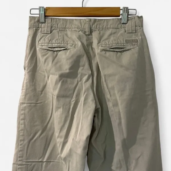 Calvin Klein Jeans Cream Khaki High Rise Straight Leg Pants Size 2 90s - Image 7