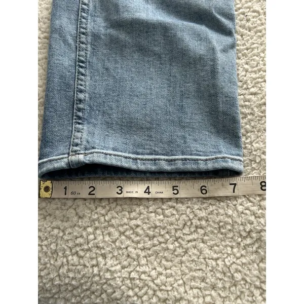 Flag & Anthem High-Rise Straight Jeans Distressed Ankle Stretch Blue Womens Sz10 - Image 13