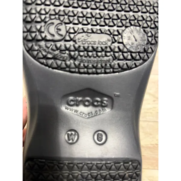 Crocs Dual Comfort Clogs Women's Size 8 Nursing Healthcare Black - Image 8