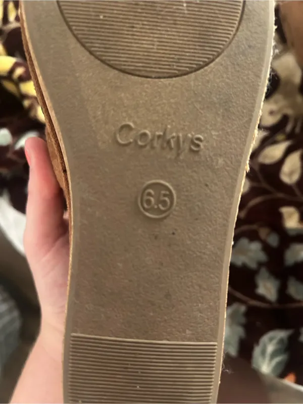 Corkys Tan Slip-On Shoe with Embossed Logo - Image 3