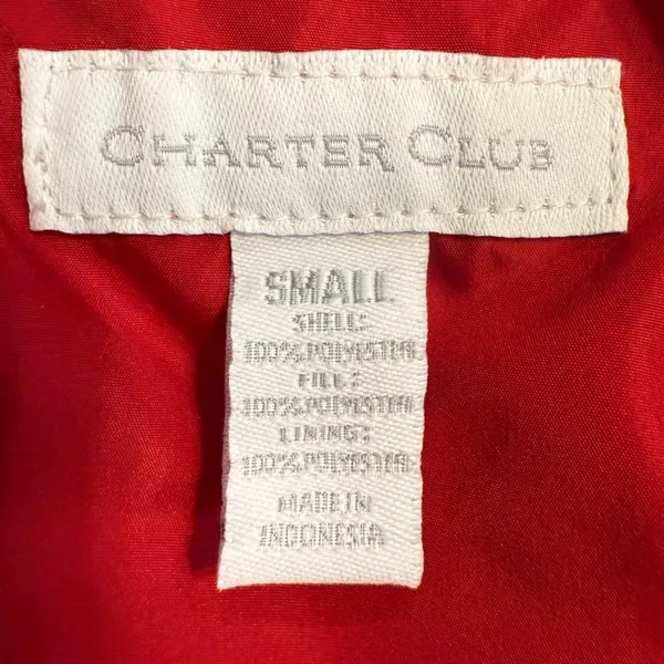 Charter Club Red Quilted Vest Size S - Image 3