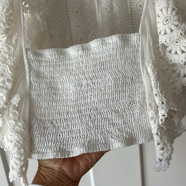 Free People The Real Love Crop Top *White* - Image 6