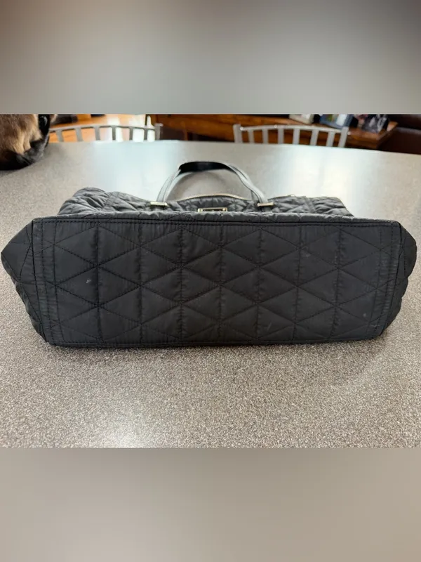 Kate Spade Black Wilson Road Quilted Talya Tote Purse Double Strap - Image 11
