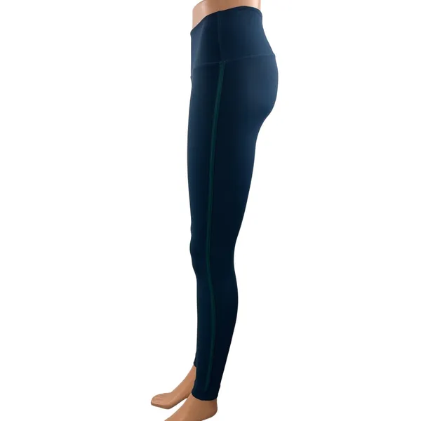 SET Active Women's Navy Blue High Waisted Workout Yoga Athletic Leggings Pants S - Image 2