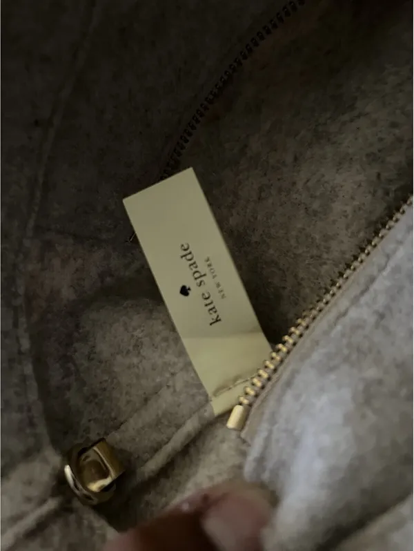 Kate Spade Harmony Frosted Gold Wool Tote Limited Edition - Image 4