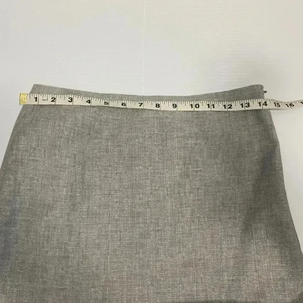 Reiss Gray Wool Blend Pencil‎ Skirt Size 2 Classic Business Casual Minimalist - Image 7