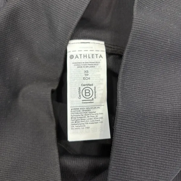 NWT Athleta Aurora Seamless Tight Leggings High-Rise Black XS Yoga Gym $109 - Image 6