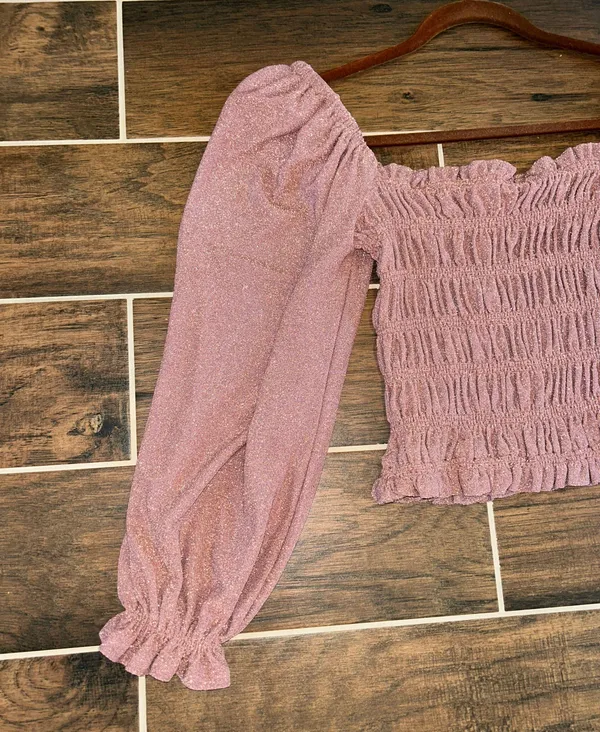 ASTR Puff Sleeve Square Neck Top - Image 2