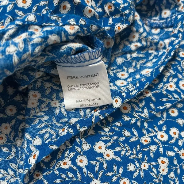 Princess Polly Georgia Blue Floral Sleeveless Mini Dress Sz 6 Cottagecore - Image 6