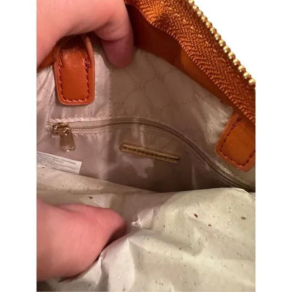 New Steve Madden Bniko Quilted Crossbody Purse Bag in Whiskey‎ Spice - Image 8