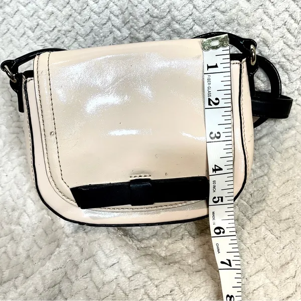 Kate Spade Light Pink Black Bow‎ Mini Crossbody Bag | Coquette Minimalist - Image 9