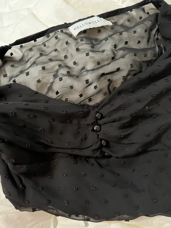 Hello Molly Black Long Sleeve Top - Image 5