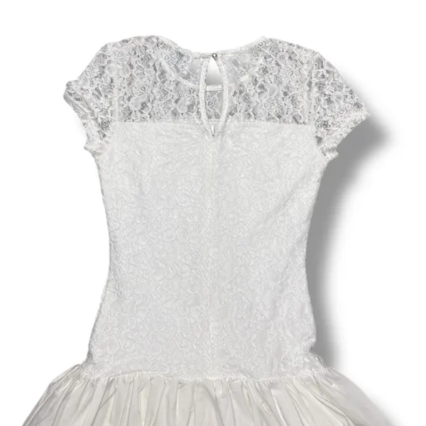 Hello Molly Downtown Diva Lace Bubble Mini Dress‎ White - Image 6