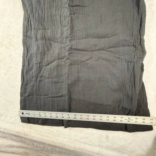 Quince Organic Cotton Gauze‎ Smocked Wide Leg Jumpsuit Square Neck Sleeveless XL - Image 9