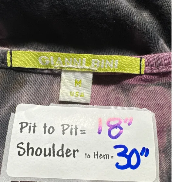 Gianni Bini Tie Dye Sequin Tank Top Sleeveless Handkerchief Hem M‎ - Image 3