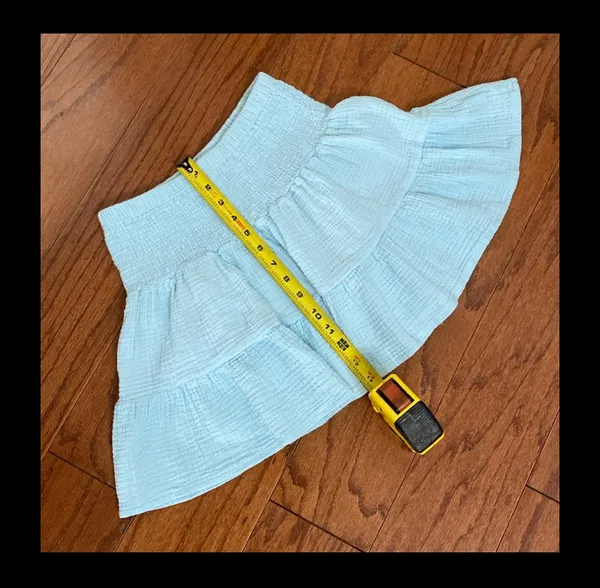 SheIn soft blue high waste skirt with bag - Size Medium - Image 4