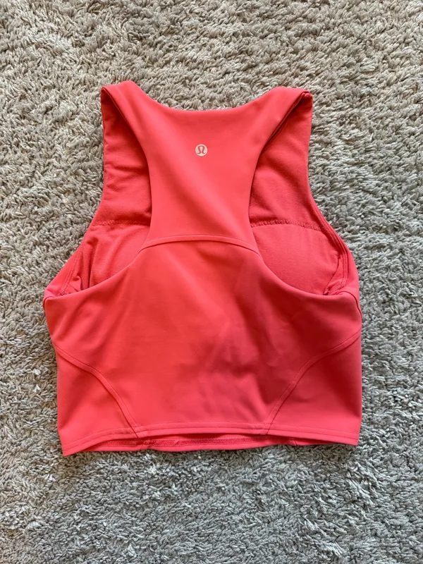 Hot Pink Lululemon Cropped Tank - Image 2