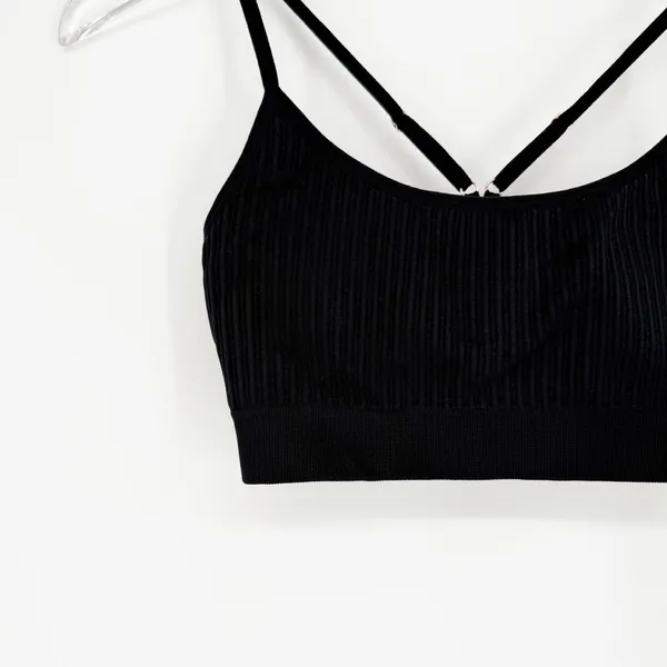 Spiritual Gangster Wide Rib Low Impact Pullover Sports Bra‎ Women's M/L Black - Image 4