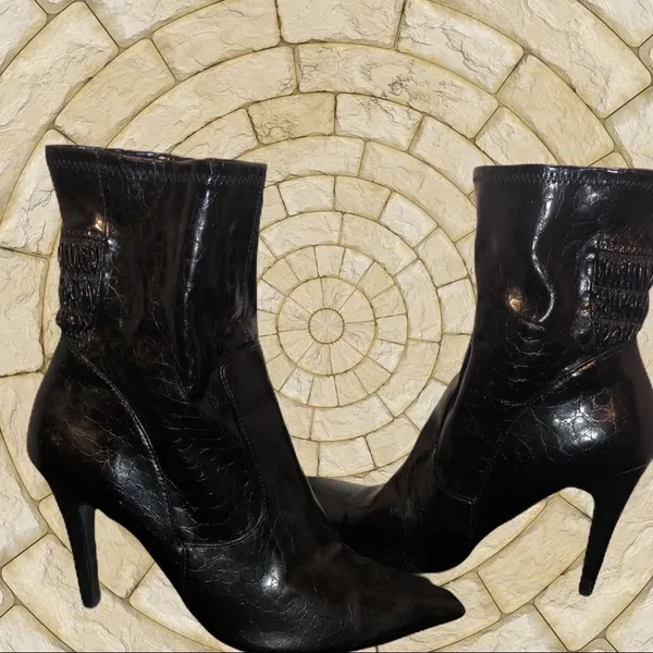 Jasmine collection over the ankle black boots - Image 3