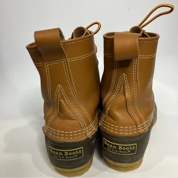 L.L. Bean “Bean Boots” tan brown‎ waterproof duck boots women’s size 9 - Image 4