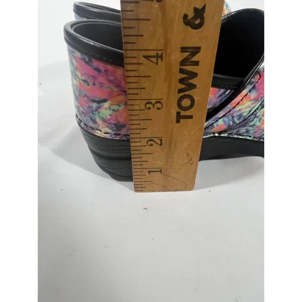 Dansko Professional Women Clog Multi Color Abstract Print‎ Slip On Medical Sz 38 - Image 10