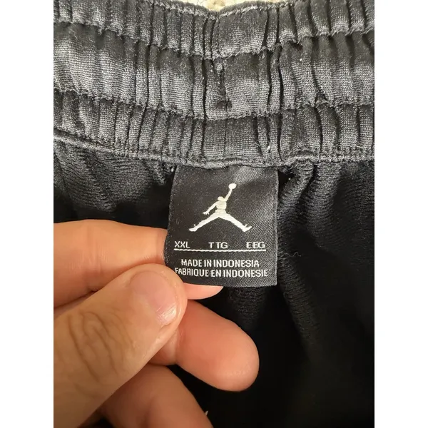 Air Jordan Track Pants Mens XXL Athletic Black White Stripe Ankle Zip Baggy Wide - Image 6