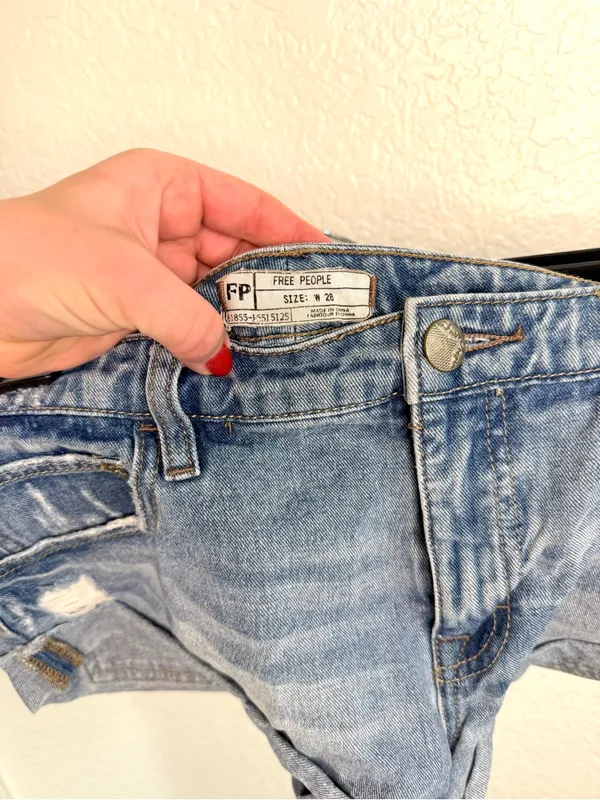 Free People Jeans Shorts Rock Denim Size‎ 28 - Image 2