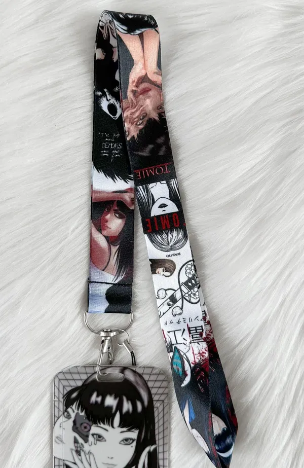 Tomie Junji Ito lanyard with Id/ card holder - Image 2