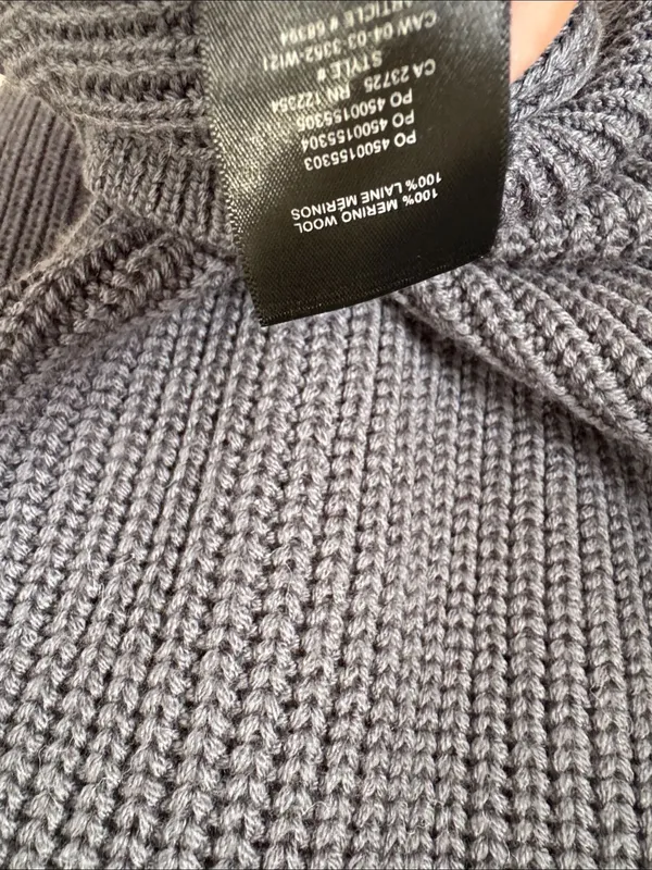 Wilfred Knit Sweater gray merino wool medium aritzia - Image 3