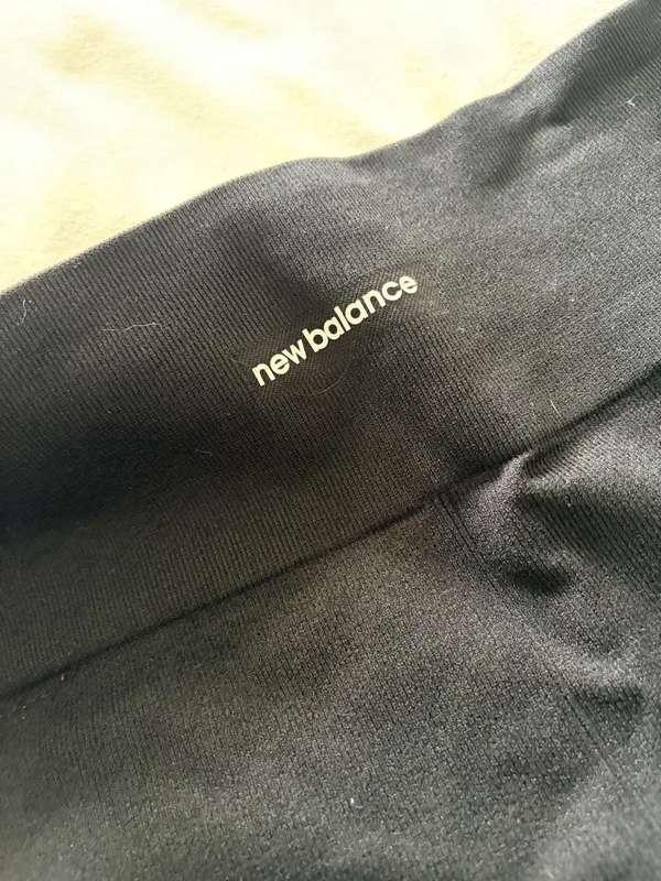 New Balance Black Biker Shorts Ribbed - Image 4