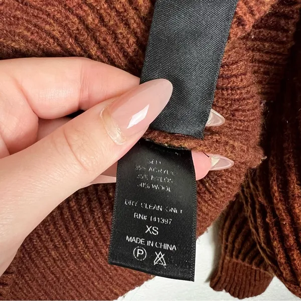 ASTR The Label Regis Mock Neck Sweater Wool Blend Size XS - Image 4