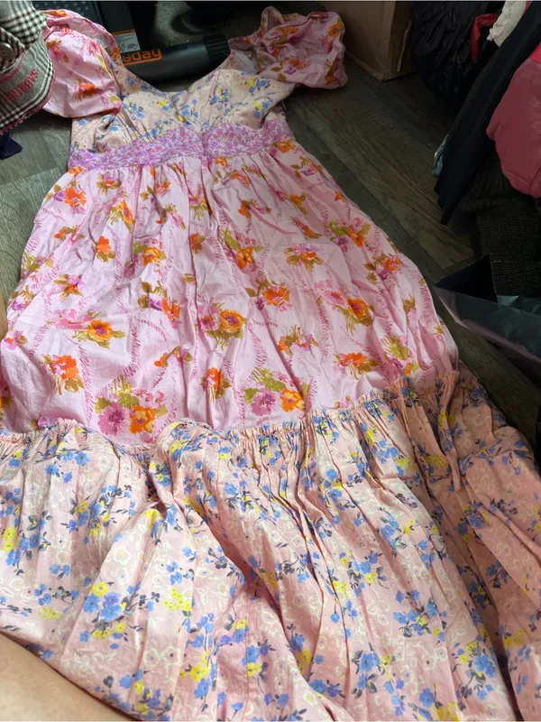 Love Shack Fancy Angie floral Midi Dress size 8 - Image 7