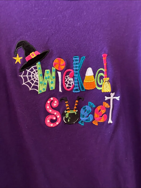 Purple 'Wicked Sweet' Long-Sleeve Top Large - Image 2
