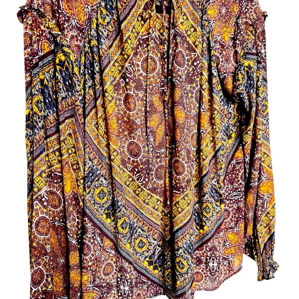 Free People Little Runaway Medallion Print Top Size M - Image 7