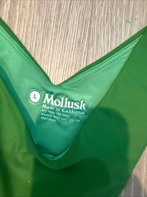 NWT Mollusk Surf Shop California Green Cheeky Venus swimsuit bikini bottom Large - Image 5