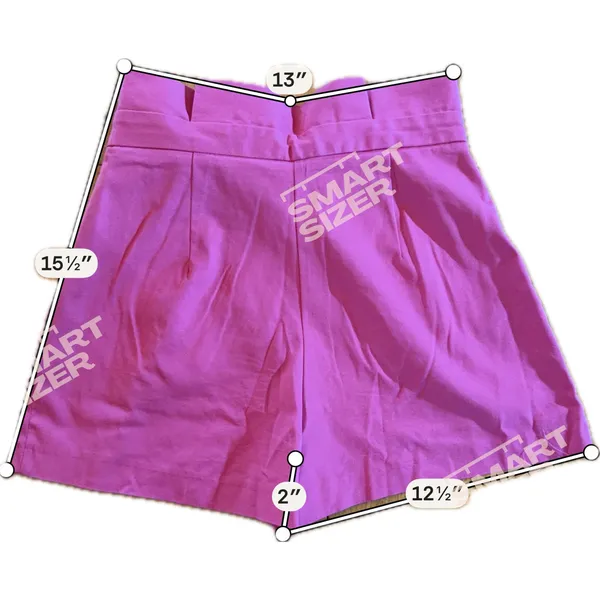 Zara Shorts Womens‎ M Pink Paperbag Waist Tie Belt High Rise Pleated - Image 5